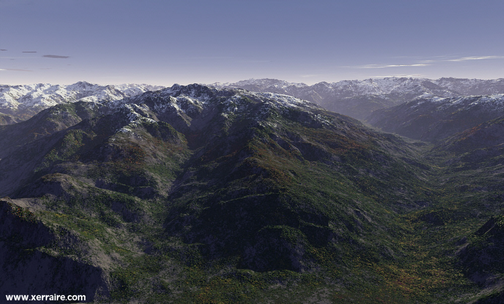 Terragen Render of Pyrenees